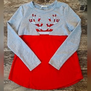 Boutique women's Christmas top gently used condition